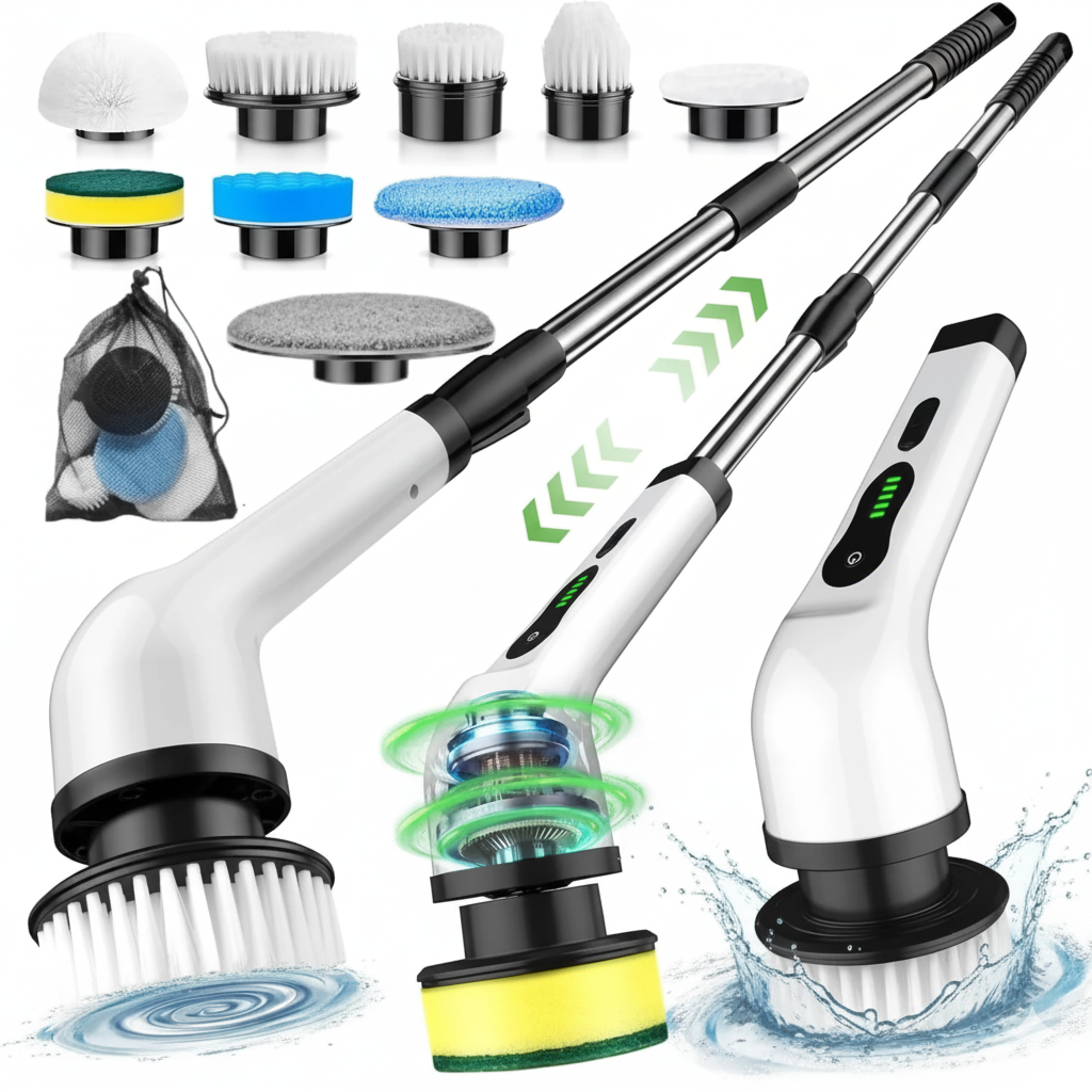 9 in 1 Electric Spin Scrubber