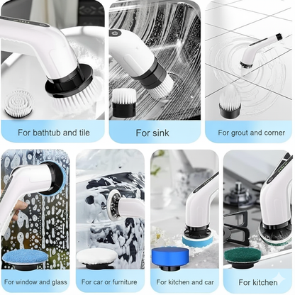 9 in 1 Electric Spin Scrubber