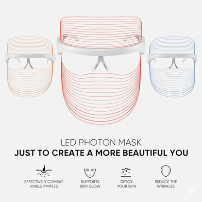 3 In 1 LED Light Therapy Face Mask